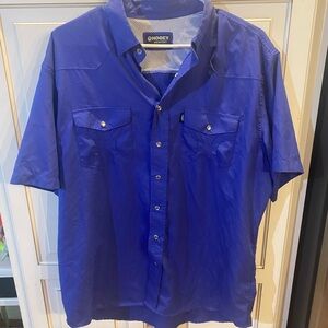 Hooey Men's Vibrant Blueish purple Casual Shirt NWOT